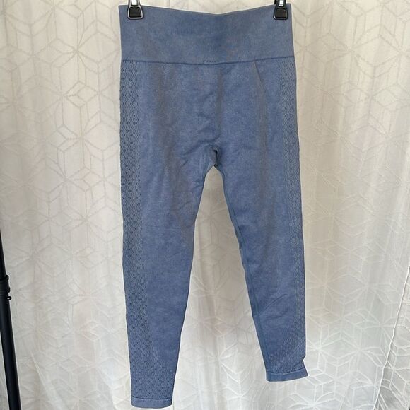 Mono B Women’s Leggings - Acid Wash Blue - Picture 4 of 5